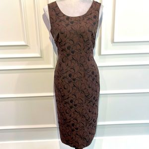Jones NY Textured Jacquard Dress